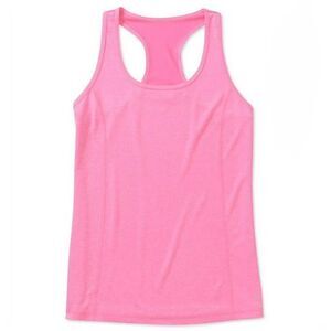 Danskin Women's Dri-More Pink Loose Fit Racerback Tank Top